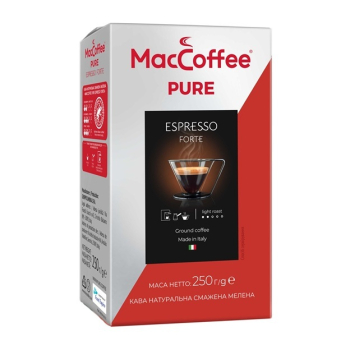 Купить Кофе 250 г MacCoffee Espresso Forte жареный натуральный молотый в АТБ Market