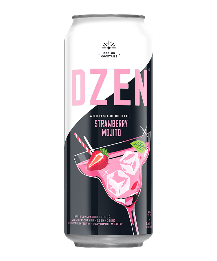 ➤ Напій 0,5 л ДЗЕН Strawberry Mojito 7% ж/б купить в Киеве и