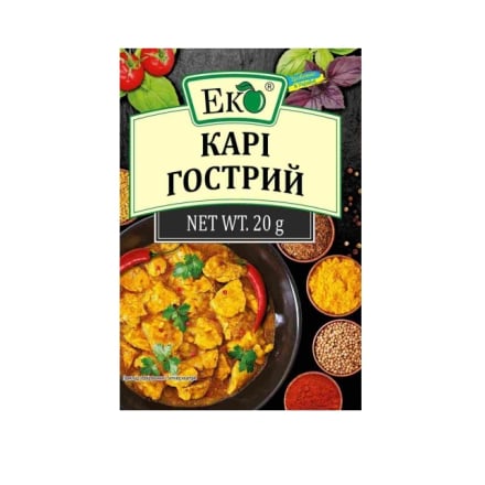 Купить Приправа 20 г ЕК Карі гострий/ніжний м/уп в АТБ Market