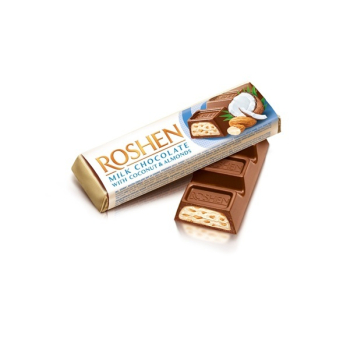 Купить Батончик 38 г Roshen з кокосом та мигдалем м/уп в АТБ Market