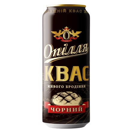 Квас 0,5 л Опілля Чорний живого бродіння ж/б