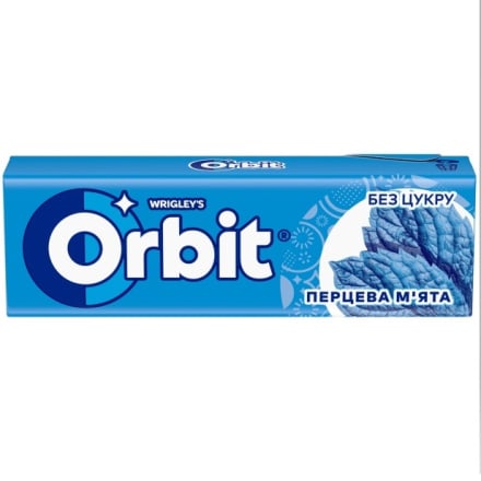 Купити Жувальна гумка 14 г Orbit Перцева м'ята м/уп у АТБ Market