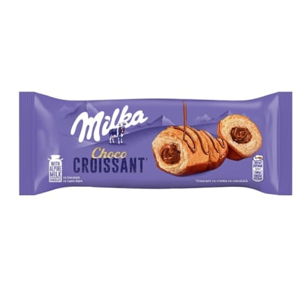 Купить Круасан 50 г Milka з начинкою з молочним шоколадом та глазурований молочним шоколадом м/уп в АТБ Market