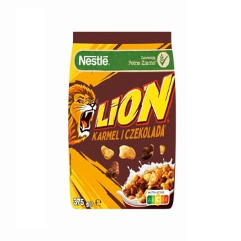 Купить Готовий Снідaнок 375 г Nestle LION з кaрaмеллю тa шоколaдом м/yп в АТБ Market