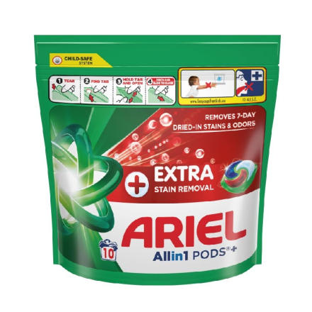 Купити Засіб миючий синтетичний 10шт Ariel Color Екстрасила очищення 10X24.5г рідкий в розчинних капс. м/уп у АТБ Market