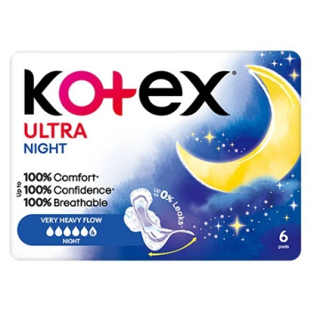 Купить Прокладки 6 шт Kotex Ultra Night  в АТБ Market