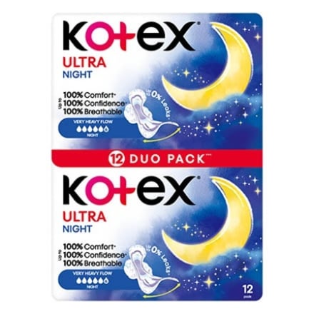 Купить Прокладки Kotex Ultra Night 12шт в АТБ Market