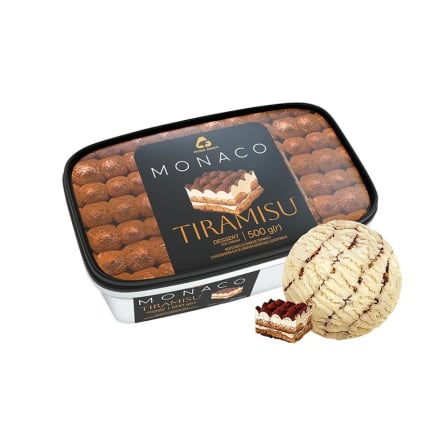 Морозиво 0,5 кг Три Ведмеді Monaco Dessert Tiramisu