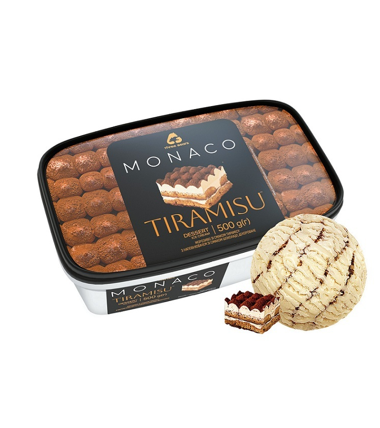 W1582.telado ダイカットメモ 3種セット ➤ Морозиво 0,5 кг Три Ведмеді Monaco Dessert Tiramisu купити в