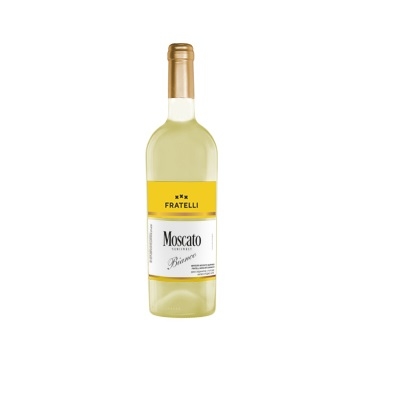 Вино 0,75 л Fratelli Moscato Bianco біле напівсолодке 9-13%, Україна