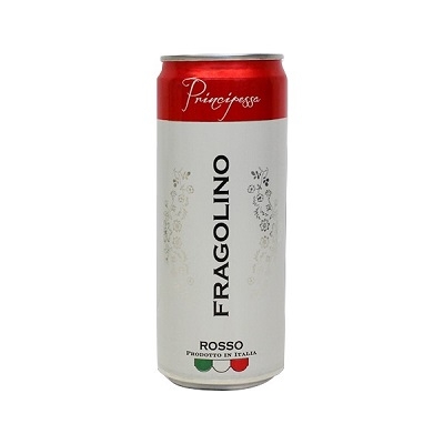 Напиток винный 0,33 Principessa Fragolino Rosso газированный, красный 7%, Италия