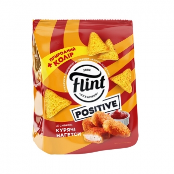 Купити Сухарики 100г Flint пшеничні зі смаком Курячі нагетси у АТБ Market