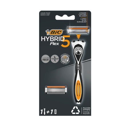 Купити Бритва 1 шт Віс Hybrid 5 Flex + 1 змінна касета к/уп у АТБ Market