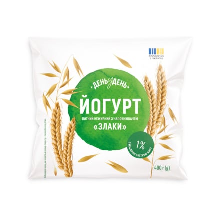Йогурт 400 г День у День злаки 1% п/ет (Г)