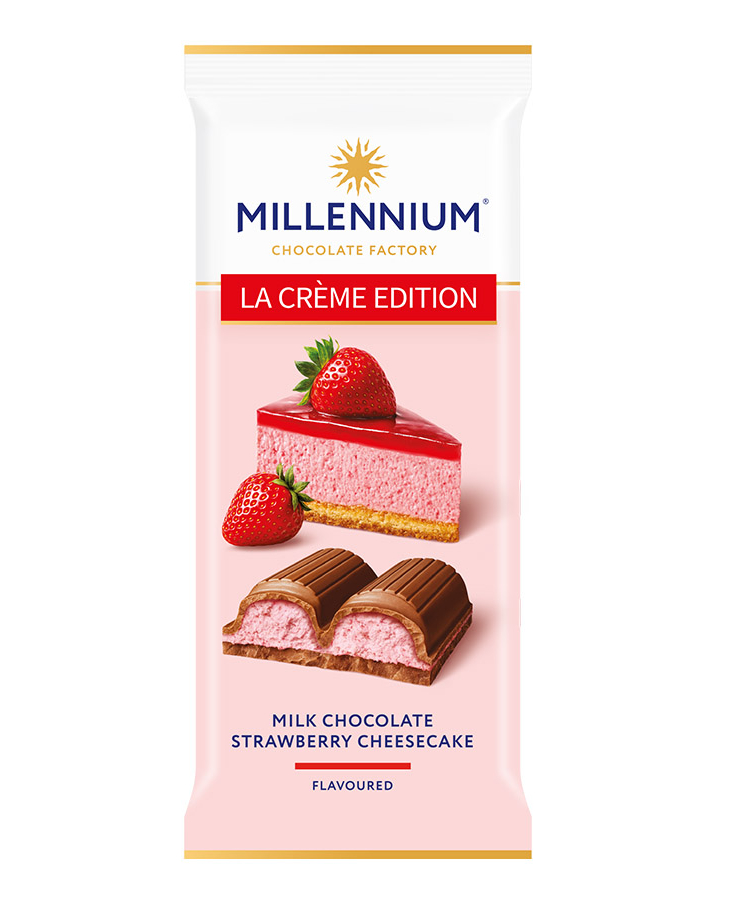➤ Шоколад 100г Millennium La Creme мусовий молочний з начинкою