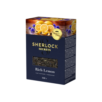 Купить Чай 100 г Sherlock Secrets листовий Rich Lemon / Pleasure Time, к/уп в АТБ Market
