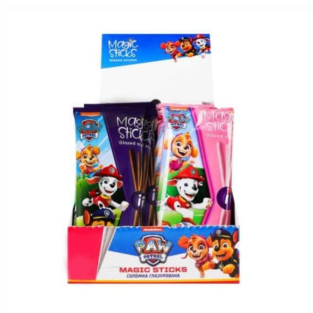 Купити Соломка 60 г Рома Magic sticks глазурована темною глазур'ю та глазур'ю зі смаком полуниці м/уп у АТБ Market
