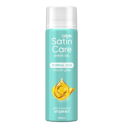Купити Гель для гоління 200 мл Gillette Satin Care для чутливої шкіри жіночий аерозоль у АТБ Market