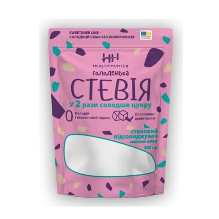 Купити Замінник цукру 280 г Хелс Хантер Солоденька Стевія м/уп у АТБ Market