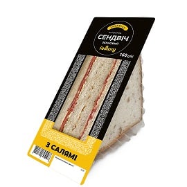 Купить Сендвіч 160 г Festory зерновий з салямі п/лот в АТБ Market