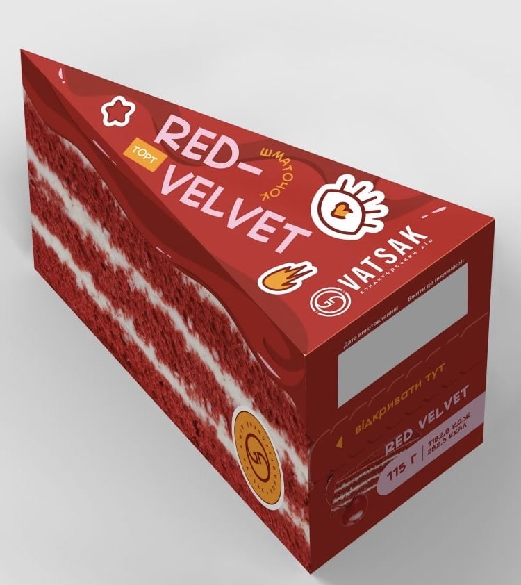 ➤ Торт 115г Вацак Red Velvet к/уп купить в Киеве и Украине по