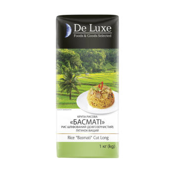 Купить Крупа 1 кг De Luxe Foods & Goods Selected рис шлифованный Басмати длинный в АТБ Market