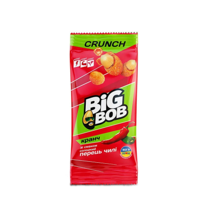 Купить Арахис 70 г Big bob жареный соленый в хрустящей оболочке со вкусом перца чили  в АТБ Market