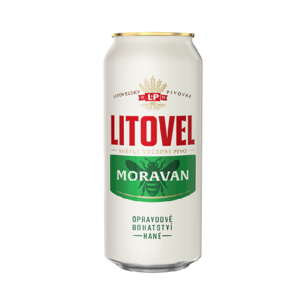 Купити Пиво 0,5 л Litovel Moravan світле фільтроване пастеризоване 4,6% ж/б Чехія у АТБ Market