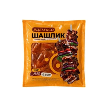 Купити Шашлик #ЦЕМ'ЯСО Кавказький в маринаді охолоджений вак/упак у АТБ Market