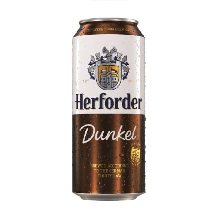 Купити Пиво 0,5 л Herforder Dunkel темне фільтроване пастеризоване 4,8% ж/б Німеччина у АТБ Market