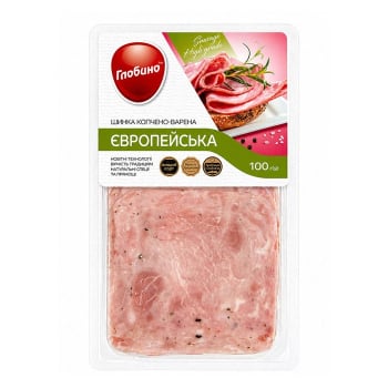 Купити Шинка 100 г Глобино Європейська к/в вак/упак у АТБ Market