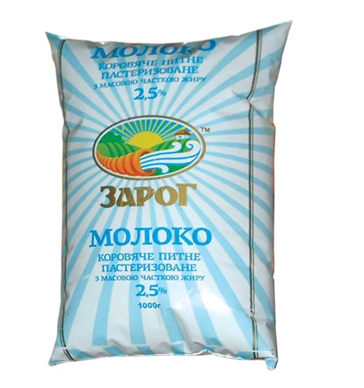 Молоко 1 кг ЗароГ пастеризоване 2,5% купити в Києві та Україні за ціною ...