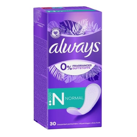 Прокладки щоденні 30 шт Always Daily Fresh Normal без запаху к/уп