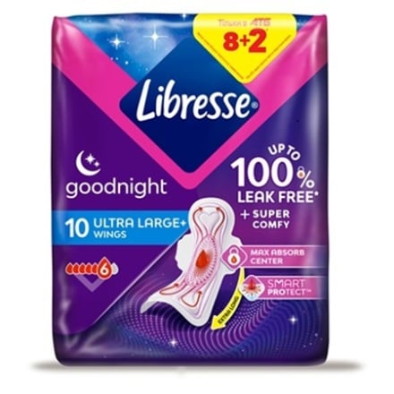 Купить Прокладки 10 шт Libresse Ultra ночные  в АТБ Market