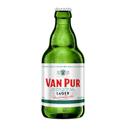 Купить Пиво 0,33 л VAN PUR Lager світле фільтроване пастеризоване 5,0% об скл/пл Польща в АТБ Market