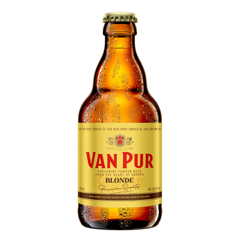 Купить Пиво 0,33 л VAN PUR Blonde світле фільтроване пастеризоване 6,6% об скл/пл Польща в АТБ Market