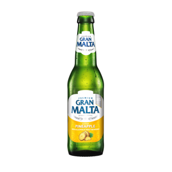 Купить Пиво 0,33 л GRAN MALTA PINEAPPLE світле фільтроване безалкогольне зі смаком ананасу скл/пл Польща в АТБ Market