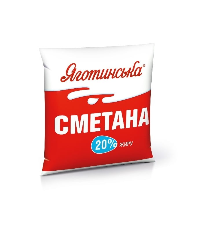 Сметана 400 г Яготинська 20%