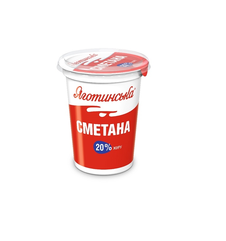 Сметана 350 г Яготинська 20% купити в Києві та Україні за ціною від 0 ...