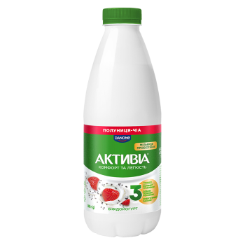 Купить Біфідойогурт 0,8 кг Активіа Полуниця-чіа 1,5% п/бут в АТБ Market