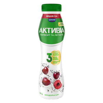 Купить Біфідойогурт 260 г Активіа Вишня-Чіа 1,2% п/бут в АТБ Market