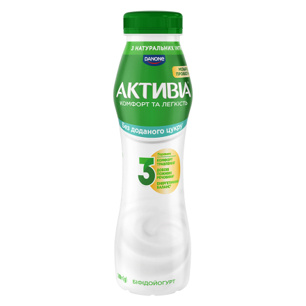 Купить Біфідойогурт 260 г Активіа з біфідобактеріями 1,5% п/бут в АТБ Market