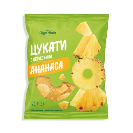 Купити Ананаси сушені 125г Своя лінія шматочки у АТБ Market