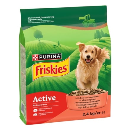 Купити Корм 2,4 кг Friskies сухий для активних дорослих собак у АТБ Market