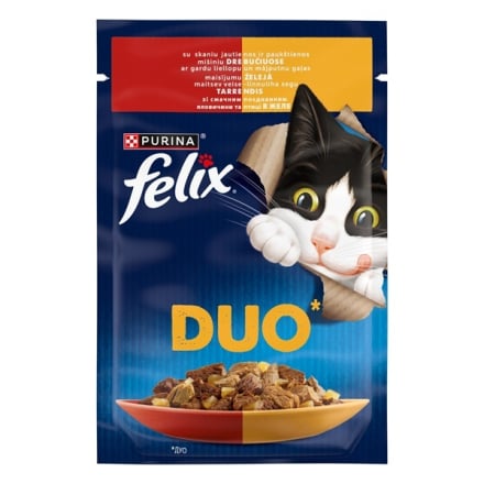 Купити Корм 85 г Felix консерви для котів з яловичиною та птицею в желе Пауч у АТБ Market