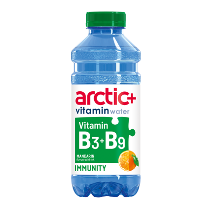 Купити Напій 0,6 л Arctic+ зі смаком мандарину з додаванням вітамінів та селену ПЕТ Польща у АТБ Market