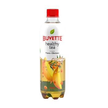 Купити Напій 0,5 л Buvette Healthy Tea зі смаком манго та обліпихи ПЕТ у АТБ Market