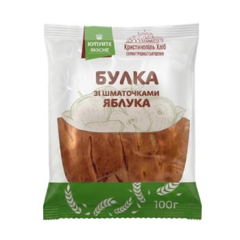 Купити Булкa 100 г Кpиcтинопiль хлiб з яблуком п/eт у АТБ Market