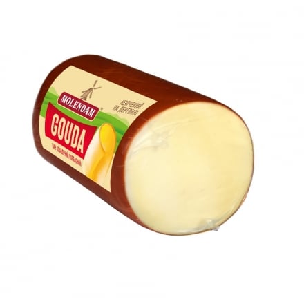 Сир плавлений 220г Molendam Gouda ковбасний копчений 40%