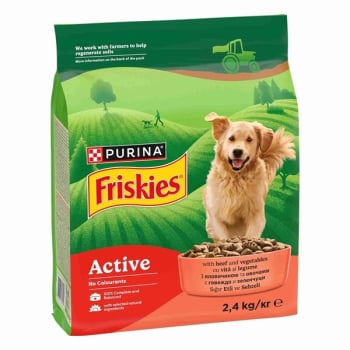 Купить Корм 2,4 кг Friskies сухой для активных взрослых собак в АТБ Market